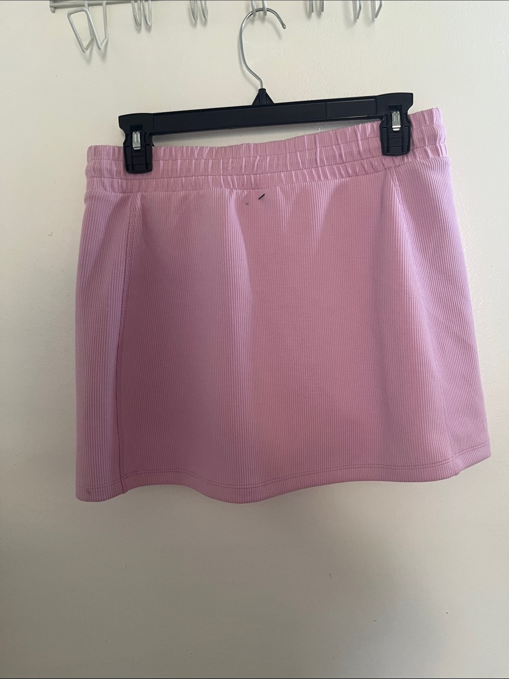 DKNY SPORT Lilac Ribbed Mini Skirt with Draw Detail - Picture 5 of 8